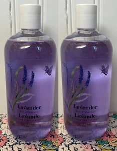 LOT OF 2 CRABTREE & EVELYN - LAVENDER - BATH SHOWER GEL 16.9 OZ BODY WASH - Picture 1 of 2
