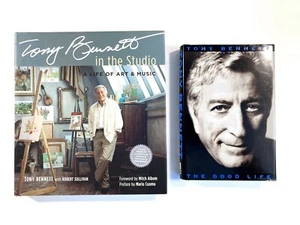 TONY BENNETT 2 Book Lot!!! THE GOOD LIFE & IN THE STUDIO, includes RARE CD!!! HC - Picture 1 of 24