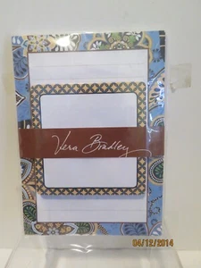 NIP Vera Bradley Note Pad Set with Sticky Notes Bali Blue - Picture 1 of 3