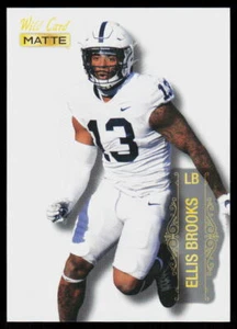 2022 Wild Card Matte Ellis Brooks #MB-43 FOOTBALL Penn State Nittany Lions White - Picture 1 of 2