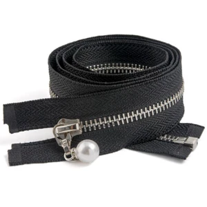 5# Metall Reißverschluss Open End Kupfer Zähne Reißverschluss Perlen Schieber zum Nähen Kleidung DIY - Bild 1 von 27