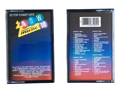 NOW 10 - Double Cassette - ABC, Erasure, PSB, Bananarama, The Pogues, Kiss etc - Image 1 of 3