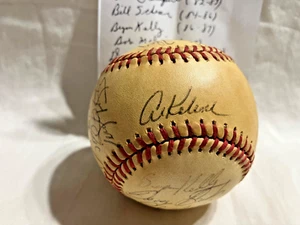 Old Detroit Tigers 17 Autographed Official Baseball Al Kaline Bob Melvin More - Picture 1 of 7
