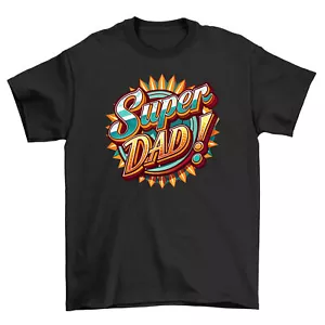 Camiseta gráfica de disco de superhéroe Super Dad - ¡Divertido regalo para el día del padre! Camiseta divertida, - Imagen 1 de 46