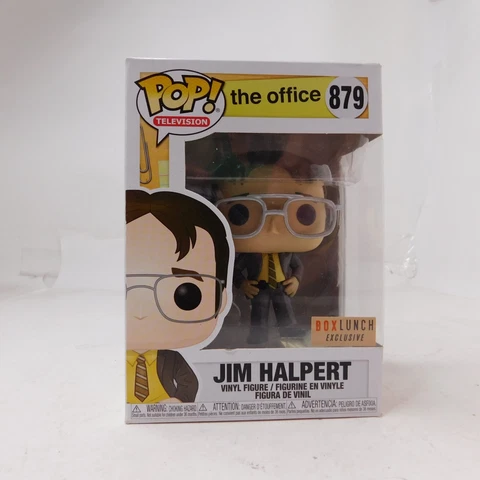 Funko 879 Pop TV The Office Jim Halpert Vinyl Figure Box Lunch Cover