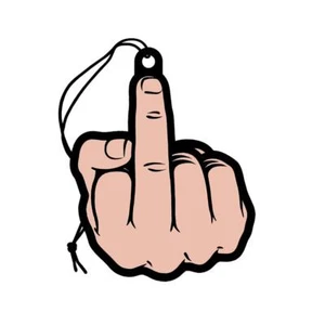 MIDDLE FINGER AIR FRESHENER BY WOODROCKET - Picture 1 of 1