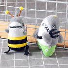12cm Funny Shark&Bee Keychain Cartoon Plush Stuffed Soft Toy Shark Bee Doll