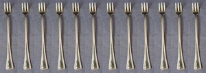 SET OF TWELVE - Oneida Stainless NEEDLEPOINT Cocktail Forks USA - Picture 1 of 3