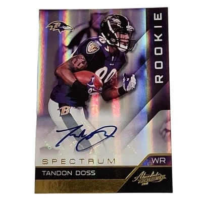 2011 Panini Absolute Memorabilia Spectrum Gold 281/299 Tandon Doss Rookie Auto  - Image 1 of 4