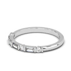 Real Diamond Mens Wedding Band Round 0.25 Ct Ring 14K White Gold 2 Mm Sizes 9 10
