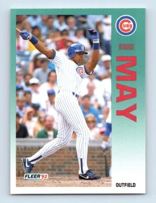 1992 Fleer Derrick May Chicago Cubs #387 - Image 1 of 2