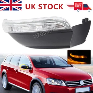 For VW Scirocco 2008-2018 Clear LED Wing Door Mirror Indicator Light Drivers O/S - Picture 1 of 12