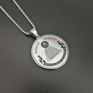 Ägypten Kette, Ägyptisches Auge von Horus Kette versilbert - Bild 1 von 1