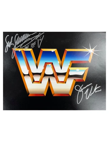 14x12 WWF Print Signed by Jesse Ventura & Sgt Slaughter 100% Authentic With COA Cover