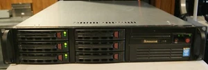 Supermicro 2U Xeon E5-2670v2 128g RAM server 2.5"/3.5" SAS RAID 8TB/2x900g - Picture 1 of 13