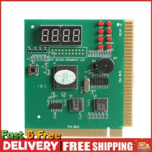 4 Digit LCD Display PCI & ISA Motherboard Tester Diagnostics for Mian Board - Afbeelding 1 van 10