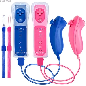Wii Remote with Motion Plus & Shock Function Nunchuck for Wii & Wii U Console - Picture 1 of 65