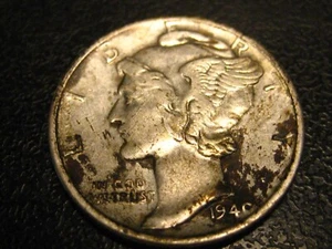 1940-S 90% Silver Mercury Head Dime #2 - Picture 1 of 4