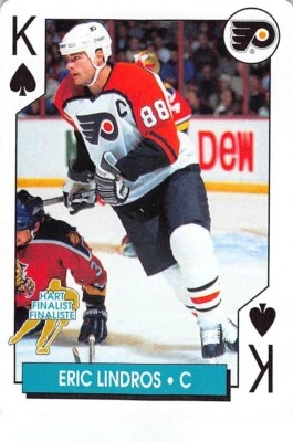 1996-97 Bicycle Sports Hockey Eric Lindros #NNO NM/MT COND. PHILADELPHIA FLYERS - Image 1 of 2
