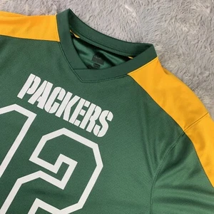 Green Bay Packers Jersey Mens Large Green Aaron Rodgers 12 Majestic NFL Football - Picture 1 of 11