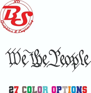 WE THE PEOPLE 2A 2nd Amendment Pistol Vinyl Decal Sticker Car Truck Window noBS - Picture 1 of 5