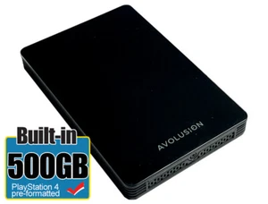 Avolusion HD250U3-Z1-PRO 500GB USB 3.0 Portable External Gaming PS4 Hard Drive - Picture 1 of 7