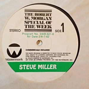 RADIO SHOW: ROBERT W. MORGAN WEEKLY SPECIAL 2/6/82 STEVE MILLER IN STUDIO - Imagen 1 de 1