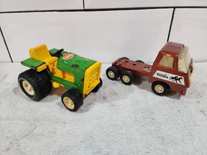 2 Vintage Tonka Toys, Riding Mower and horse truck - Picture 1 of 5