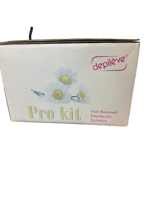 14 OZ. Calentador de cera Depileve Pro, cera, tiras/palos, soporte. Crema de cera pre y post Foto 1 de 2