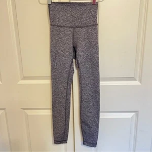 "Lululemon Wunder Under Tight 2 Leggings Mujer Tiro Alto Jaspeado Negro 25"" Pantalones" - Imagen 1 de 7