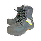 BAFFIN Premium Work Boots HI-VIZ Steel Toe Slip Resistant Heavy Leather Sz 12