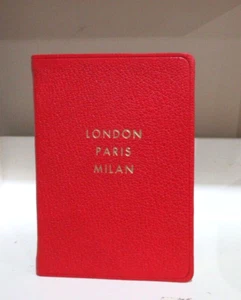 LONDRES PARÍS MILAN Shopping Guide Journal 4x6 cubierta de cuero suave 2007 - Imagen 1 de 15