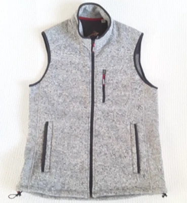 Sweater Fleece Vest ORVIS Men's Gray Full Zip Bodywarmer Logo M Outdoors Travel - Image 1 of 4