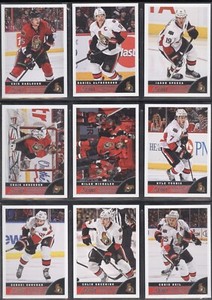 2013-14 SCORE OTTAWA SENATORS NHL HOCKEY TEAM SET