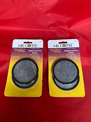 NEW 2 Packs (4 Total) Mr. Coffee Water Filter Replacement Disks WFF (7M) • 16.49£