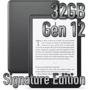 All-new Amazon Kindle Paperwhite Signature Edition Black - 32GB 12th gen 2024 - Picture 1 of 9