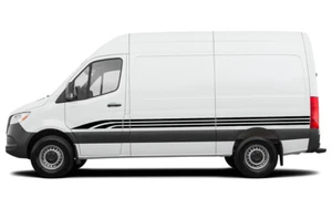 Calcomanía gráfica triple rayas diseño pegatina vinilo para kit de furgoneta Mercedes Sprinter - Imagen 1 de 5