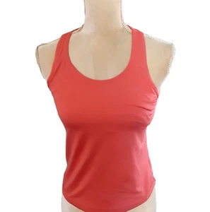 Moving Comfort coral pink sports sz L Drilayer polyester spandex - Picture 1 of 4