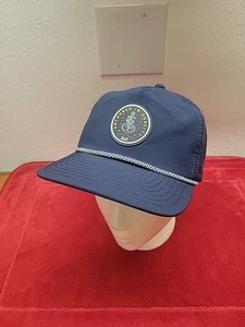 Melin Coronado Hydro Ancorato In Qualità Blu Navy Ventilato Snapback Cappello Corda - Foto 1 di 8