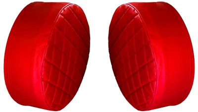 26" RED Fuel Tank End Covers for Tanks that are 26" Diameter - Image 1 of 4