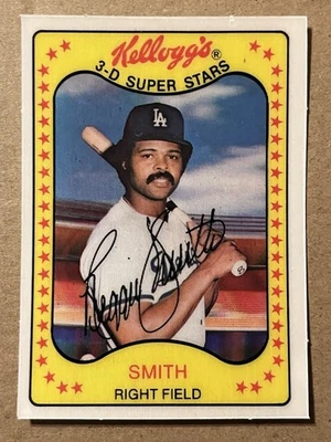 1981 Kellogg's 3-D Super Stars Reggie Smith Los Angeles Dodgers #36 - Image 1 of 2