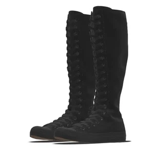 $130 LINEA DONNA STIVALI AL GINOCCHIO CONVERSE CHUCK TAYLOR XX-HI TAGLIA 10 A12325C NUOVI - Foto 1 di 6