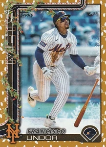 2025 Topps Holiday #H171 Francisco Lindor New York Mets - Picture 1 of 2