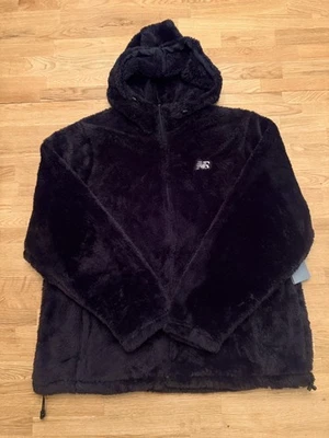 NEW BALANCE Full Zip High Pile Faux Fur Womens Hoodie Size 2XL XXL Sherpa Fleece - Image 1 of 4