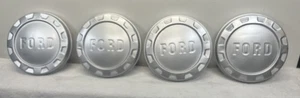 Set (4) 1961-1966 Ford Truck Bottle Cap Hubcap Dog Dish Vintage 9-1/2"NICE!! - Picture 1 of 12
