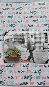 DLR Disney Passholder Tinker Bell Flies Over Disneyland Diorama Pin On Walt Card - Picture 1 of 1