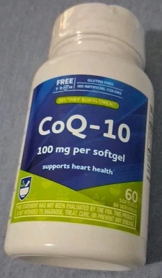 CoQ-10 mg por cápsula blanda suplementos para la salud del corazón 60 cápsulas caducidad 4/27  Foto 1 de 2