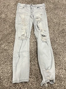 Pantalones de mezclilla ajustados para mujer talla 4 American Eagle Ne(x)t Level elásticos lavado claro - Imagen 1 de 3