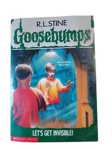 Goosebumps #6 Let's Get Invisible! Unnumbered 1st Print Book R.L. Stine - Picture 1 of 3