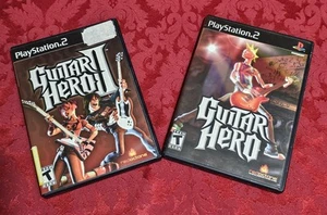 Guitar Hero + Guitar Hero II 2 Doppelpack (Playstation 2 PS2) komplett - Bild 1 von 4